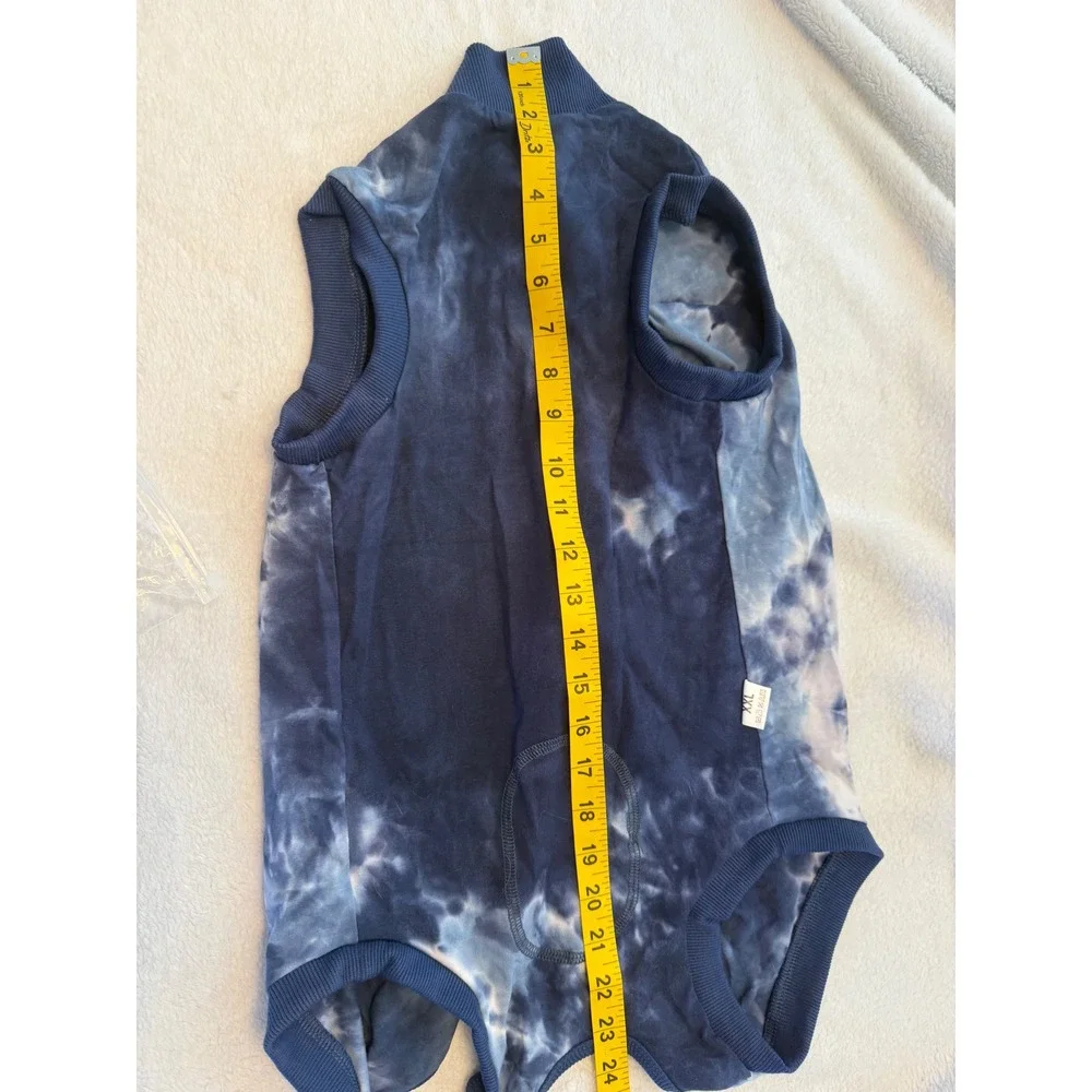 Lukovee Dog Recovery Suit Blue Tie Dye XXL Surgery Vest PRO-PS43-TBL-XXL
